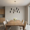 Generation Lighting - GLC2068BNE - Eight Light Chandelier - Zentro - Brushed Nickel