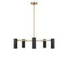 Generation Lighting - GLC2055SB - Five Light Chandelier - Zentro - Satin Brass