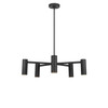 Generation Lighting - GLC2055MBKE - Five Light Chandelier - Zentro - Midnight Black