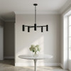Generation Lighting - GLC2055MBKE - Five Light Chandelier - Zentro - Midnight Black