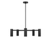 Generation Lighting - GLC2055MBK - Five Light Chandelier - Zentro - Midnight Black