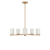 Generation Lighting - GLC1935SB - Five Light Chandelier - Neblina - Satin Brass