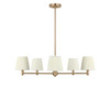 Generation Lighting - GLC1865SBE - Five Light Chandelier - Vilera - Satin Brass