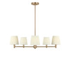 Generation Lighting - GLC1865SBE - Five Light Chandelier - Vilera - Satin Brass