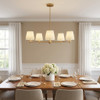 Generation Lighting - GLC1865SBE - Five Light Chandelier - Vilera - Satin Brass