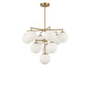 Generation Lighting - GLC18010SBE - Ten Light Chandelier - Nube - Satin Brass