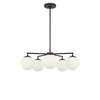 Generation Lighting - GLC1795MBKE - Five Light Chandelier - Nube - Midnight Black