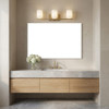 Generation Lighting - GLV1973SBE - Three Light Vanity - Neblina - Satin Brass