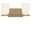 Generation Lighting - GLV1962SB - Two Light Vanity - Neblina - Satin Brass
