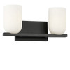 Generation Lighting - GLV1962MBKE - Two Light Vanity - Neblina - Midnight Black