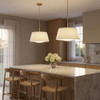 Generation Lighting - GLP1873SBE - Three Light Pendant - Vilera - Satin Brass