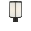 Generation Lighting - GLO1741OE-TXB - One Light Outdoor Post Lantern - Luning - Textured Black