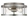 Generation Lighting - GLF1732BNE - Two Light Flush Mount - Lumra - Brushed Nickel