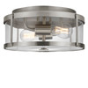 Generation Lighting - GLF1732BNE - Two Light Flush Mount - Lumra - Brushed Nickel