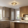 Generation Lighting - GLF1722SBE - Two Light Flush Mount - Rhett - Satin Brass