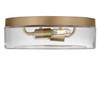 Generation Lighting - GLF1722SB - Two Light Flush Mount - Rhett - Satin Brass