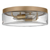 Generation Lighting - GLF1722SB - Two Light Flush Mount - Rhett - Satin Brass