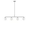 Generation Lighting - GLC1814BNE - Four Light Linear Chandelier - Nube - Brushed Nickel