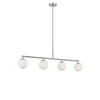 Generation Lighting - GLC1814BN - Four Light Linear Chandelier - Nube - Brushed Nickel