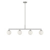 Generation Lighting - GLC1814BN - Four Light Linear Chandelier - Nube - Brushed Nickel