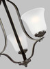 Generation Lighting - 3139003-710 - Three Light Chandelier - Emmons - Bronze