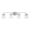Generation Lighting - GLV1134BS - Four Light Vanity - Eisele - Brushed Nickel