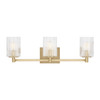Generation Lighting - GLV1043EN/SB - Three Light Wall / Bath - Lando - Satin Brass