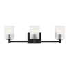 Generation Lighting - GLV1043EN/MBK - Three Light Wall / Bath - Lando - Midnight Black