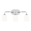 Generation Lighting - GLV1023EN3/CH - Three Light Vanity - Emile - Chrome