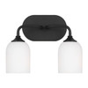 Generation Lighting - GLV1022EN3/MBK - Two Light Vanity - Emile - Midnight Black
