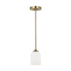 Generation Lighting - GLP1021EN3/SB - One Light Mini Pendant - Emile - Satin Brass