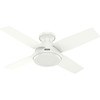 Hunter - 59334 - 44" Ceiling Fan - Dempsey - Fresh White