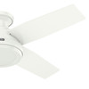 Hunter - 59334 - 44" Ceiling Fan - Dempsey - Fresh White