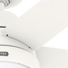 Hunter - 53781 - 60" Ceiling Fan - Aerodyne - Matte White