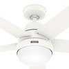 Hunter - 53781 - 60" Ceiling Fan - Aerodyne - Matte White