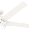 Hunter - 53781 - 60" Ceiling Fan - Aerodyne - Matte White