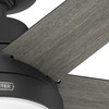 Hunter - 53780 - 60" Ceiling Fan - Aerodyne - Matte Black