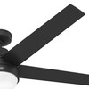 Hunter - 53780 - 60" Ceiling Fan - Aerodyne - Matte Black