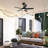 Hunter - 53639 - 44" Ceiling Fan - Zentech - Matte Black