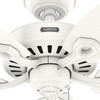 Hunter - 53486 - 42" Ceiling Fan - Builder Elite - Fresh White