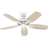 Hunter - 53486 - 42" Ceiling Fan - Builder Elite - Fresh White