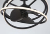 Hunter - 50300 - 20" Fandelier - Cirro Fandelier - Matte Black