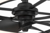 Hunter - 50300 - 20" Fandelier - Cirro Fandelier - Matte Black