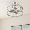 Hunter - 50106 - 22" Fandelier - Bridgette Fandelier - Brushed Nickel
