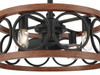 Hunter - 50105 - 22" Fandelier - Haven Fandelier - Matte Black