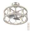 Hunter - 50104 - 22" Fandelier - Haven Fandelier - Brushed Nickel