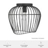 Hunter - 48239 - One Light Flush Mount - Redding - Matte Black