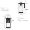 Hunter - 46051 - One Light Outdoor Wall Mount - Timbergrove - Matte Black