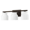 Hunter - 13186 - Three Light Bathroom Vanity - Harlowe - Matte Bronze
