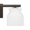 Hunter - 13186 - Three Light Bathroom Vanity - Harlowe - Matte Bronze